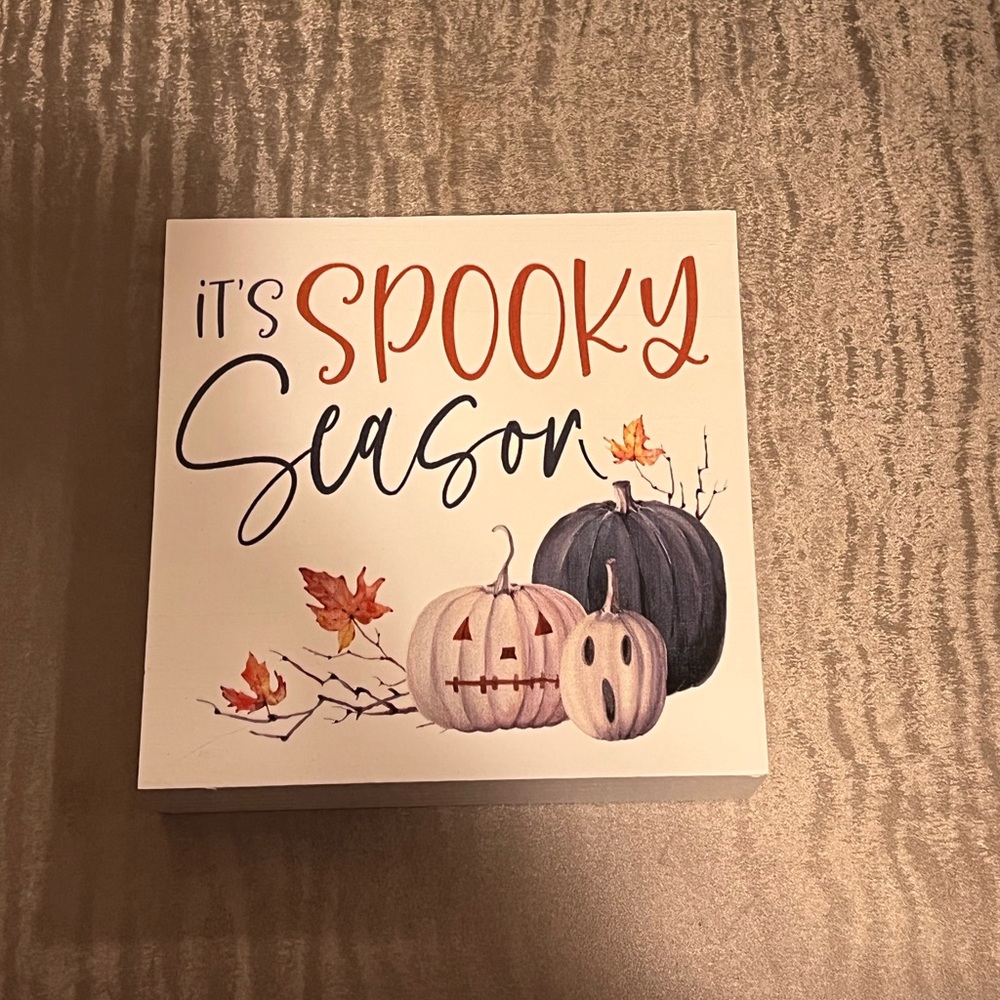 Halloween Wooden Sign Decor